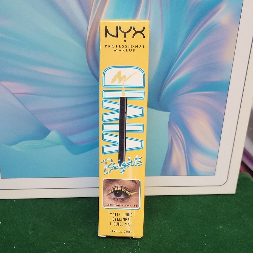 NYX Vivid Brights Matte Liquid Eyeliner 2ml - Had Me at Yellow New Sealed Box